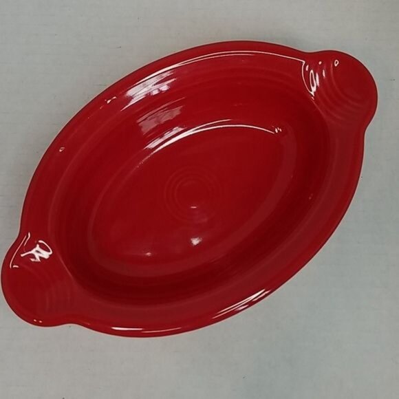 Fiestaware Fiesta Individual VERAMIC Casserole Dish Bakeware Cookware Baking RED - Picture 2 of 7